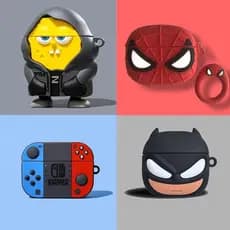Compatível Para Apple AirPods 1 2 3 4 Pro 2 Caso 3D Dos Desenhos Animados Silicone Fone De Ouvido Protetor Caixa Com Pin