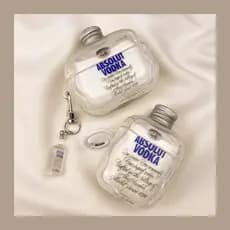 Criativo 3D Tampa De Garrafa Caso Vodka Para Airpod Pro3 Capa Protetora Compatível Apple Airpods Pro2 Pro 4 3 2 1 Fone D