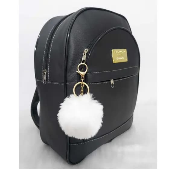 mochila grande feminino couro sintético