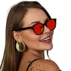 Óculos De Sol Escuro Espelhado Esportivo Lente Colorida Doha Glasses Unissex Novidade Proteção UV