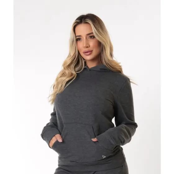Blusa Moletom Canguru com Capuz Masculino E Feminino Liso Marca