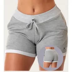 Short Bermuda Feminina De Moletom Academia Verão