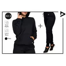 Conjunto Moletom Calça Jogger e Casaco