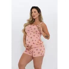Baby Doll Amamentação Click Abertura Alça Reforçada Não Machuca Conforto Facilidade no seu Dia a Dia Feminino Gestante