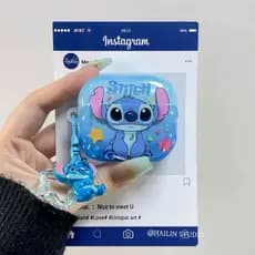 WEZFY  Stitch AirPods Pro2 Geração Fone de Ouvido Capa Protetora airpods4 Bluetooth Apple 3 Geração Case