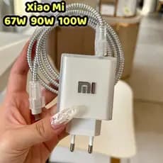 Capa Protetora Para Carregador Xiaomi 67W/90W/100W , Cabo Protetor De Dados Branco , Resistente A Arranhões E Sujeira