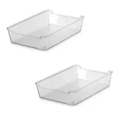 Kit 2 Organizadores de Geladeira Frutas Multiuso 17x25,5 cm