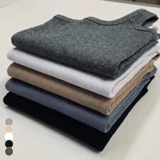 Kit 5 Blusas Regatas Alça Larga Canelada Feminina