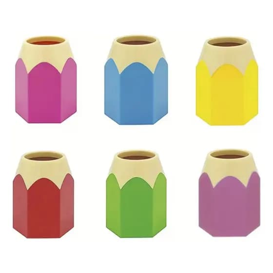 Porta Canetas Formato De Lápis Organizador De Mesa Sortido Porta Canetas Criativo Fofo Kawaii Porta Pincel Porta Lápis
