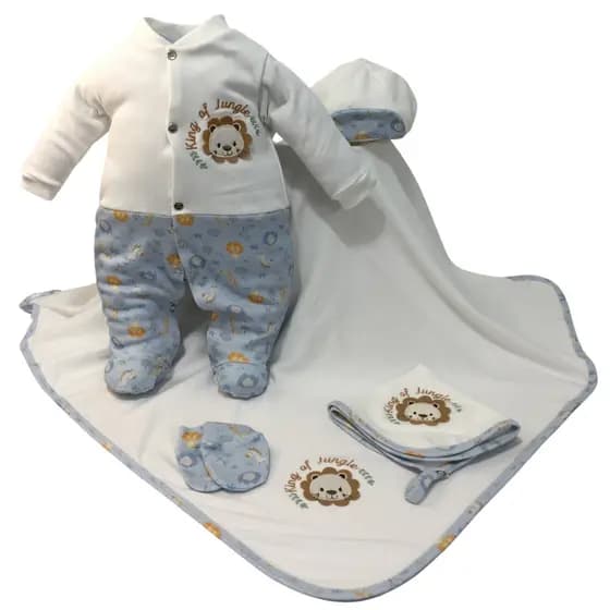 Conjunto Maternidade Animais Fio Egípcio