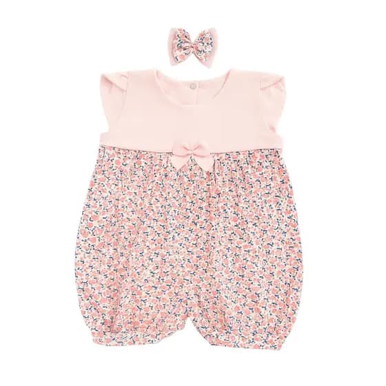 Macacão Regata Menina Floral