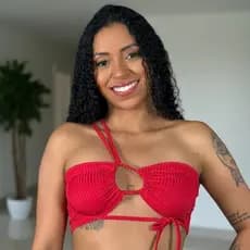 Kit 2 Cropped de Amarração Decotado 7 em 1 Top Tomara que Cai Blusa Multiuso Treino Suplex Estampado e Canelado Cor Lisa