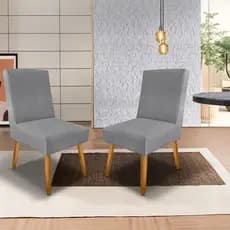kit Cadeira Aurora Sala Jantar Decoração Poltrona Luxo Pés Palito Suede  - Trida Moveis