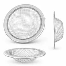 Kit 2 Ralinhos Ralo Pia Aço Inox C/ Borda Cestinha 7 E 9cm Ralo de pia e Banheiro