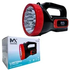 LANTERNA18 LED MAX MIDIA RECARREGÁVEL
