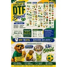 Cartela DTF Têxtil Brasilidade Premium para Tecidos