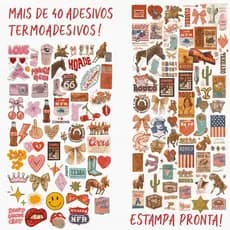Adesivo termocolante DTF Country  termocolante para personalizar calça Jaqueta Camisa Pronto p Estampar envio imediato