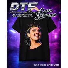 Estampa Luan Santana para Camiseta – DTF Termocolante Half Tone
