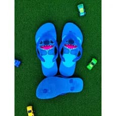 Chinelo Infantil Menino Stitch Liga da Justiça Super Mario Sonic Bob Esponja Pokemon Lillo Sandalia de dedo Escolar