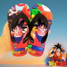 Chinelo Sandalia de Dedo Masculino dragon ball Z Patrulha canina Sonic Minions Ben 10 Menino LANÇAMENTO