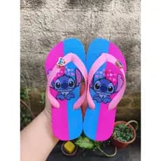 Chinelo infantil criança Sandália personagens -  feminino slim desenhos menina Lindas
