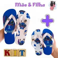 Tal Mãe tal Filha Chinelo STITCH lillo Lançamento Slim Envio Imediato Confortável  sandalia de dedo - VERÃO 2025