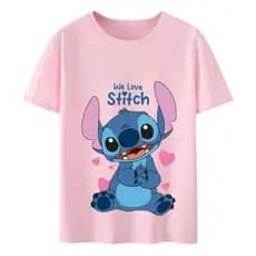 camisa infantil menino menina STITCH MARVEL SONIC BOB ESPONJA MARGARIDA MINNIE MICKEY PATRULHA CANINA - 100% Algodão.