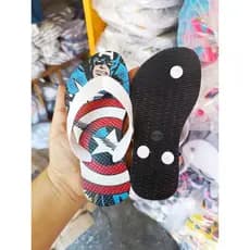 Chinelo Sandalia de dedo Confortavel Masculino Menino Personagens Homem aranha Sonic Capitão américa Bob esponja Pokémon