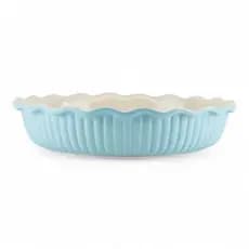 Travessa Assadeira Refratária Redonda Caçarola  26cm classic Ceramica Azul