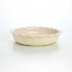 Travessa  Redonda Assadeira 26cm assadeira para forno torteira tarteira travessa para forno Cerâmica