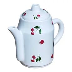 Bule  1L Café Chá Tradicional Cor Branco  cerejá ceramica