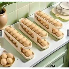 Porta Ovos Elegante com Dois Andares