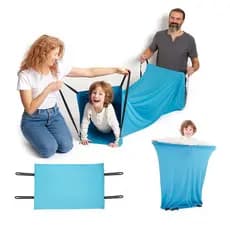 Lycra túnel sensorial infantil alça elástica sensorial divertido túnel sensorial botão de jogo pai-filho