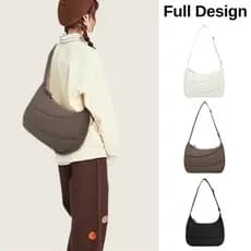 FullDesign fofo Puff nuvem saco impermeável leve ombro mensageiro saco grande capacidade Commuter Casual feminino
