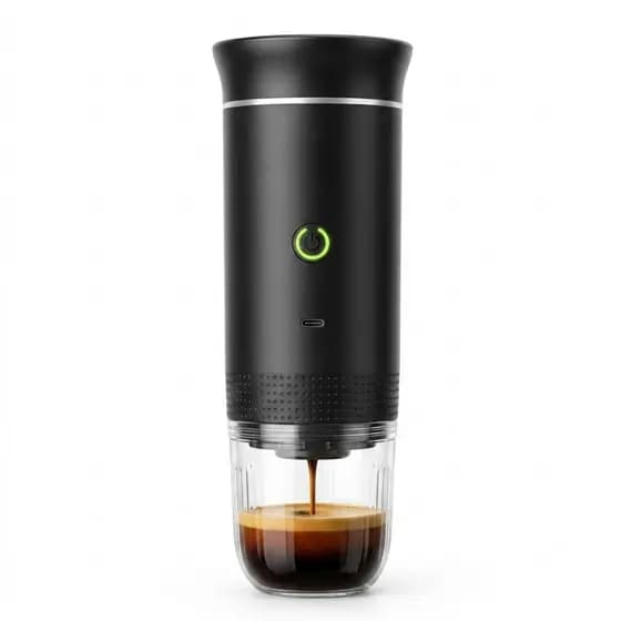 Máquina de Café Expresso Portátil 3 em 1 Elétrica Cafeteira Cápsulas ou Café Moído