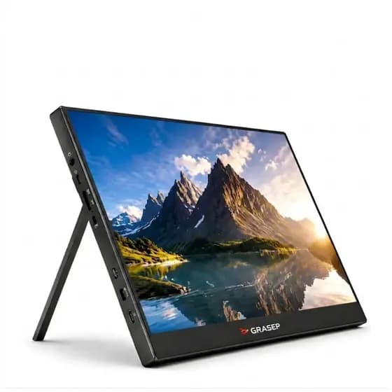 Monitor Portátil Interestelar 15.6  Fhd Ips Gamer Office Preto 127/220v