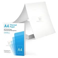 Folha Papel Termico A4 Impressora Termica Processo 100 Fls Branco