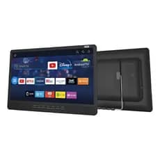 Tv Portátil Android 14 Digital 17,3 ou 19 Polegadas Led Hd Usb Hdmi Sd Monitor Bateria Interna