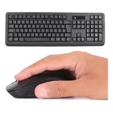 Kit Teclado Mouse Sem Fio Wireless 2.4 Ghz Pc Tv Note Abnt2 Home Office Escritório