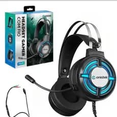 Headset Gamer Onistek FN-637 - Áudio Potente e Iluminação LED com Microfone Ajustável