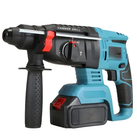Martelete Furadeira rompedor eletrico profissional 1500w Martelo de impacto Rompedor Com 2 Baterias