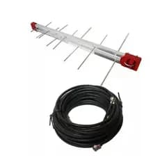 Antena Tv Digital 4K Externa UHF Log 16 Elementos Cabo 6mts