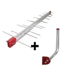 Antena Digital 4K Log 16 Digital e Mastro Articulável 45 cm