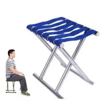 Banquinho Dobrável 30x30x25cm Ideal Para Camping E Praia