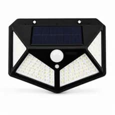 💡LUMINÁRIA SOLAR 100 LEDS COM SENSOR DE MOVIMENTO IP65 | EXTERNA |JARDIM | SEM FIOS | ENERGIA SOLAR