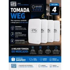 Kit Tomadas Elétricas 10A 2P+T 4x2 Branca Completa | Padrão NBR 14136 | Alta Resistência | Fácil Instalação