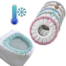 KIT2 Capa De Assento De Vaso Sanitário Almofada Sanitária Confortável Lavável Para Banheiro