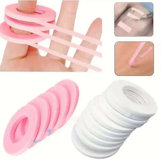 Conjunto de 25 Peças para Extensão de Cílios com Fita Micropore e Adesivo para Pestanas