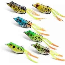 10 Isca Artificial Sapo Frog Anti Enrosco Traíra Tucunaré