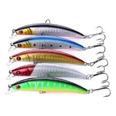 Kit Com 2 Isca Artificial P/ Pesca Tucunaré Dourado Robalo